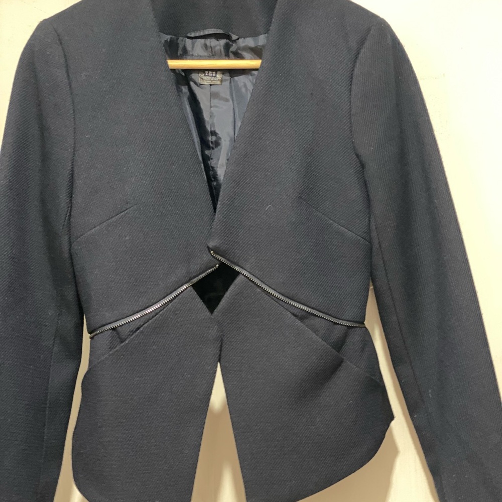 French connection navy blazer, quality fabric